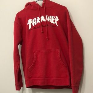 Red Thrasher hoodie